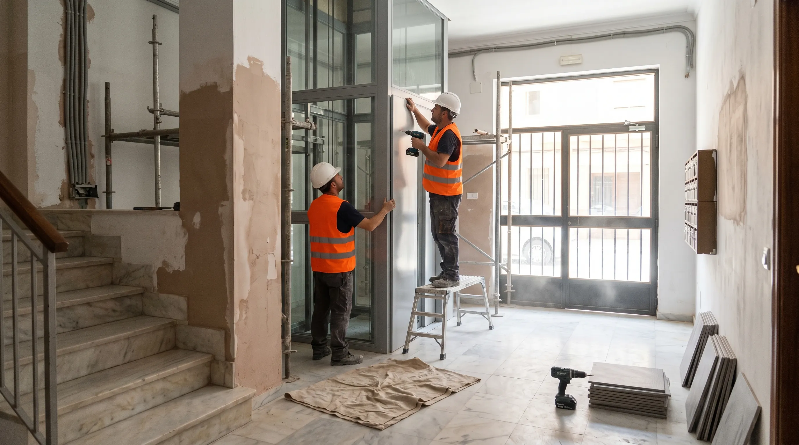 Obras en las zonas comunes de una comunidad de vecinos y la mayoría necesaria para aprobarlas